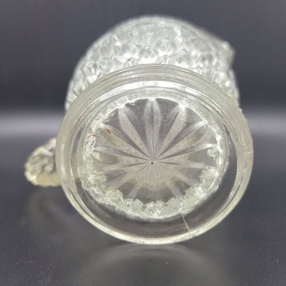 Wexford Glass Creamer Pitcher 4 Inch Tall Textured Handle Vintage Replacement - Picture 5 of 8